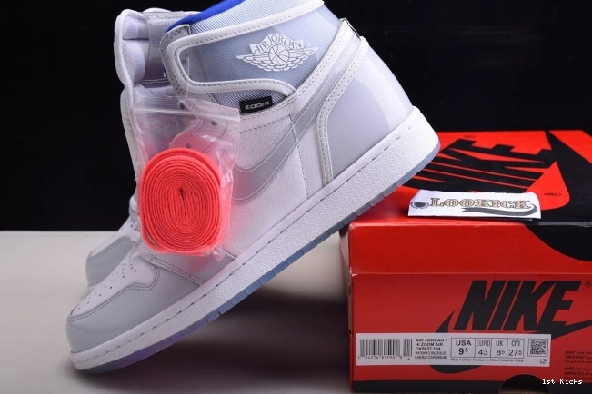 1st Kicks Shoes Air Blue CK6637-104 1 Zoom Jordan Racer Retro High White 0715